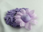 Haargummi violette mit Blume